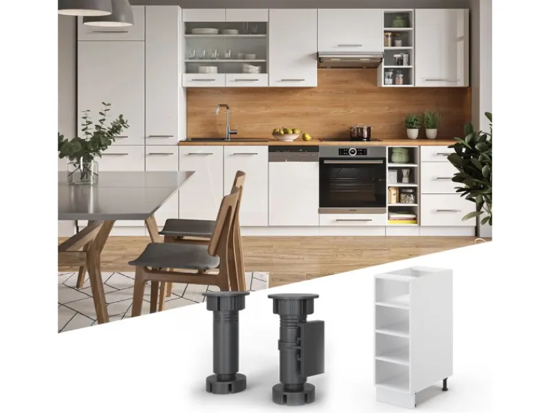 Küchenregale<Vicco Küchenregal Fame-Line Offener Küchenschrank / 30 cm AP Eiche
