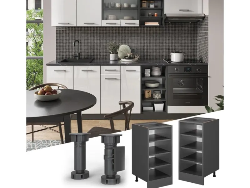 Küchenregale<Vicco Küchenregal R-Line / 40 cm ohne Arbeitsplatte