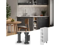 Küchenregale|Küchenschränke<Vicco Küchenregal R-Line Offener Küchenschrank / 20 cm AP Eiche