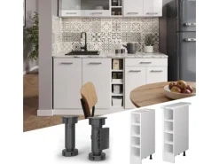 Küchenregale|Küchenrückwände<Vicco Küchenregal R-Line Offener Küchenschrank / 20 cm AP Marmor