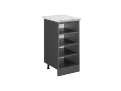 New Vicco Küchenregal R-Line Offener Küchenschrank / AP Marmor Anthrazit