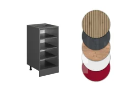 New Vicco Küchenregal R-Line Offener Küchenschrank / AP Marmor Anthrazit
