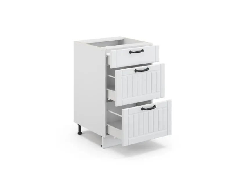 Vicco Küchenunterschrank Fame-Line Landhaus/ 50 cm ohne Arbeitsplatte< Küchenschränke