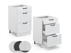 Vicco Küchenunterschrank Fame-Line Landhaus/ 50 cm ohne Arbeitsplatte< Küchenschränke