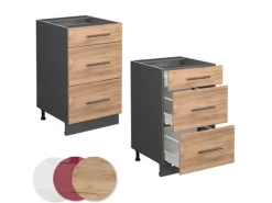 Pantryküchen|Einbauküchen<Vicco Küchenunterschrank Fame-Line Goldkraft /Anthrazit 50 cm ohne Arbeitsplatte