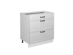 Vicco Küchenunterschrank Fame-Line Landhaus/ 80 cm mit 3 Schubladen ohne Arbeitsplatte< Küchenschränke