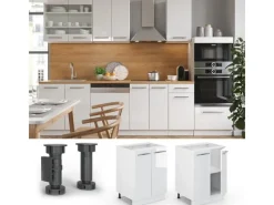 Vicco Küchenunterschrank Fame-Line Hochglanz/ 60 cm ohne Arbeitsplatte< Küchenschränke
