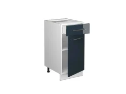 Vicco Küchenunterschrank Fame-Line Hochglanz/Weiß 40 cm AP Anthrazit< Kühlschränke|Küchenschränke