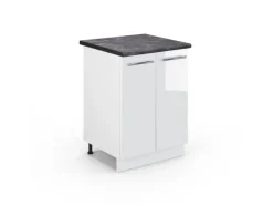 Küchenschränke<Vicco Küchenunterschrank Fame-Line Hochglanz/ 60 cm AP Anthrazit