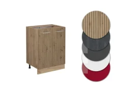 Küchenschränke<Vicco Küchenunterschrank R-Line Artisan-Eiche/Goldkraft Eiche 60 cm AP Eiche