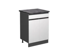 Vicco Küchenunterschrank R-Line Schubladenschrank für die Küche /Anthrazit 60 cm AP Anthrazit< Single-Küchen