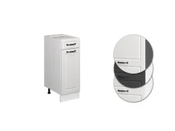 Best Vicco Küchenunterschrank R-Line Landhaus/ 30 cm ohne Arbeitsplatte Weiß