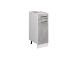 Discount Vicco Küchenunterschrank R-Line Schubladenschrank für die Küche /Weiß 30 cm ohne Arbeitsplatte Beton