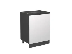Küchenschränke<Vicco Küchenunterschrank R-Line /Anthrazit 60 cm J-Shape ohne Arbeitsplatte