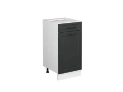 Outlet Vicco Küchenunterschrank R-Line Anthrazit Landhaus/Weiß 40 cm ohne Arbeitsplatte Anthrazitgrau