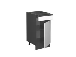 Vicco Küchenunterschrank R-Line Schubladenschrank für die Küche /Anthrazit 40 cm AP Anthrazit< Pfannen