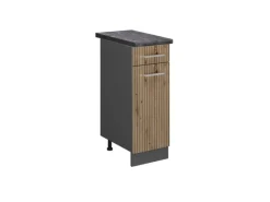 Vicco Küchenunterschrank R-Line Artisan-Eiche/Anthrazit 30 cm AP Anthrazit< Pfannen