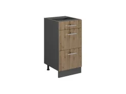 Online Vicco Küchenunterschrank R-Line Artisan-Eiche/Anthrazit 40 cm mit Schubladen ohne Arbeitsplatte Artisan Eiche
