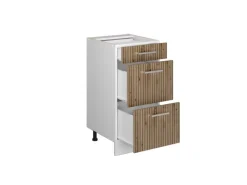 Vicco Küchenunterschrank R-Line Artisan-Eiche/Weiß 40 cm mit Schubladen AP Eiche< Einbauküchen