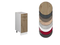 New Vicco Küchenunterschrank R-Line Artisan-Eiche/Weiß 30 cm ohne Arbeitsplatte Artisan Eiche