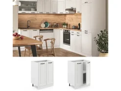 Hot Vicco Küchenunterschrank R-Line Landhaus/ 60 cm ohne Arbeitsplatte Weiß