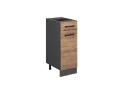 Küchenschränke|Einbauküchen<Vicco Küchenunterschrank R-Line Goldkraft /Anthrazit 30 cm ohne Arbeitsplatte