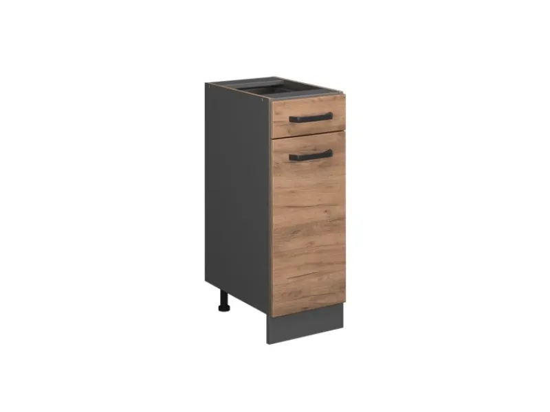 Küchenschränke|Einbauküchen<Vicco Küchenunterschrank R-Line Goldkraft /Anthrazit 30 cm ohne Arbeitsplatte