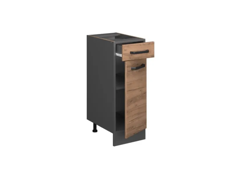Küchenschränke|Einbauküchen<Vicco Küchenunterschrank R-Line Goldkraft /Anthrazit 30 cm ohne Arbeitsplatte
