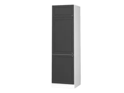 Outlet Vicco Kühlumbauschrank Fame-Line Hochschrank für die Küche -Gold/Weiß 60 cm Anthrazit
