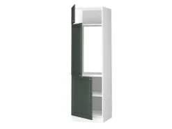 Sale Vicco Kühlumbauschrank Fame-Line Hochschrank für die Küche Grün-Gold Landhaus/Weiß 60 cm Dunkelgrün