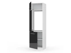 Vicco Kühlumbauschrank Fame-Line Hochschrank für die Küche Hochglanz/Weiß 60 cm< Kühlschränke