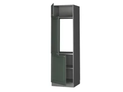 Vicco Kühlumbauschrank Fame-Line Hochschrank für die Küche Grün-Gold Landhaus/Anthrazit 60 cm< Kühlschränke