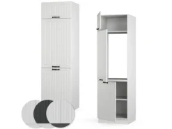 Online Vicco Kühlumbauschrank Fame-Line Hochschrank für die Küche Landhaus/ 60 cm Weiß