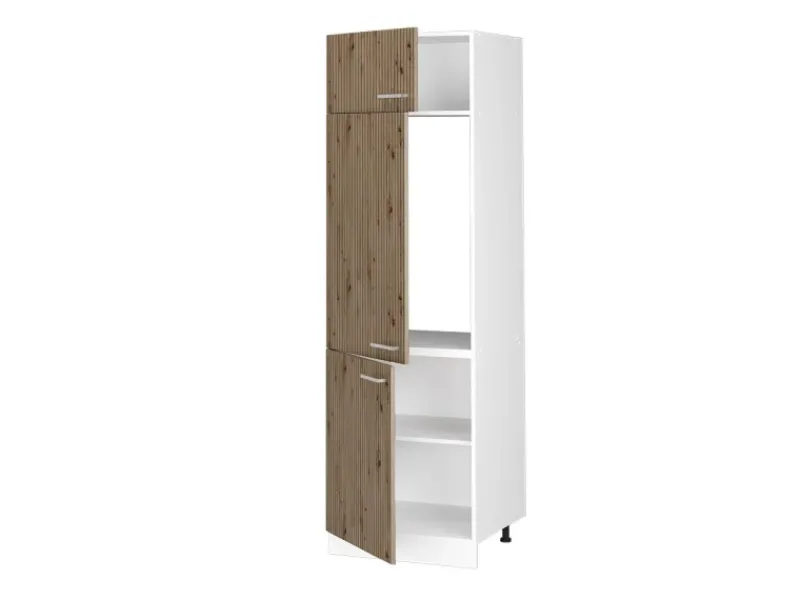 Gefrierschränke<Vicco Kühlumbauschrank R-Line Hochschrank für die Küche Artisan-Eiche/Weiß 60 cm