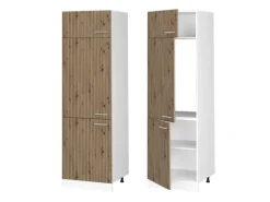 Gefrierschränke<Vicco Kühlumbauschrank R-Line Hochschrank für die Küche Artisan-Eiche/Weiß 60 cm
