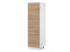 Kühlschränke|Küchenschränke<Vicco Kühlumbauschrank R-Line Hochschrank für die Küche Sonoma/Weiß 60 cm