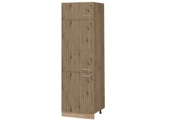 Kühlschränke|Küchenschränke<Vicco Kühlumbauschrank R-Line Hochschrank für die Küche Artisan-Eiche/Goldkraft Eiche 60 cm