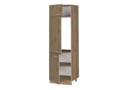 Kühlschränke|Küchenschränke<Vicco Kühlumbauschrank R-Line Hochschrank für die Küche Artisan-Eiche/Goldkraft Eiche 60 cm