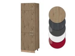 Kühlschränke|Küchenschränke<Vicco Kühlumbauschrank R-Line Hochschrank für die Küche Artisan-Eiche/Goldkraft Eiche 60 cm