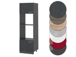 Clearance Vicco Mikrowellenschrank R-Line Küchenregal für die Mikrowelle Schwarz Beton/Anthrazit 60 cm Beton Anthrazit