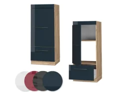 Gefrierschränke|Kühlschränke<Vicco Mikrowellenschrank Fame-Line Hochglanz/Goldkraft Eiche 60 cm