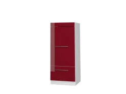 Outlet Vicco Mikrowellenschrank Fame-Line Küchenregal für die Mikrowelle Bordeaux Hochglanz/Weiß 60 cm Bordeaux-Glanz