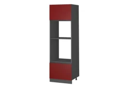 Herde<Vicco Mikrowellenschrank R-Line Küchenregal für die Mikrowelle /Anthrazit 60 cm J-Shape