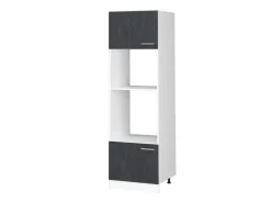 Vicco Mikrowellenschrank R-Line Küchenregal für die Mikrowelle Schwarz Beton/Weiß< Küchenregale|Gefrierschränke
