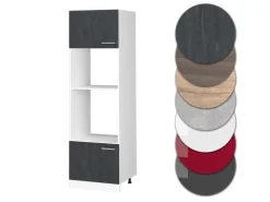 Vicco Mikrowellenschrank R-Line Küchenregal für die Mikrowelle Schwarz Beton/Weiß< Küchenregale|Gefrierschränke