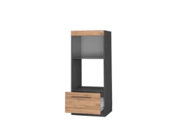 Küchenregale|Küchenschränke<Vicco Mikrowellenschrank Fame-Line Goldkraft /Anthrazit 60 cm Offen