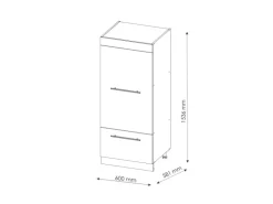 Outlet Vicco Mikrowellenschrank Fame-Line Küchenregal für die Mikrowelle Hochglanz/ 60 cm Weiß