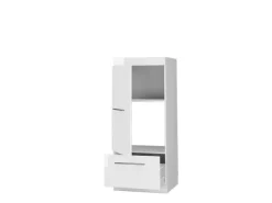 Outlet Vicco Mikrowellenschrank Fame-Line Küchenregal für die Mikrowelle Hochglanz/ 60 cm Weiß
