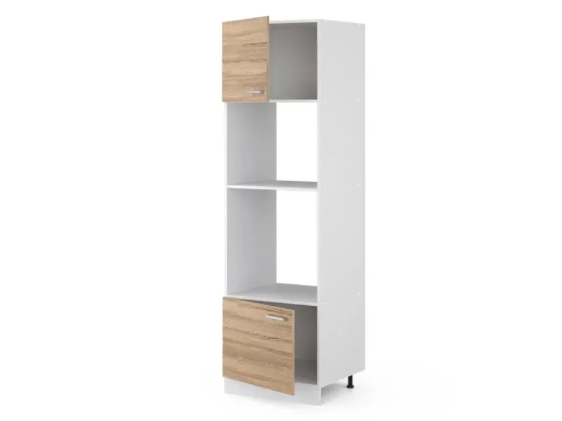 Vicco Mikrowellenschrank R-Line Küchenregal für die Mikrowelle Sonoma/Weiß 60 cm< Küchenregale
