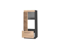 Vicco Mikrowellenschrank Fame-Line Küchenregal für die Mikrowelle Goldkraft /Anthrazit 60 cm< Küchenregale